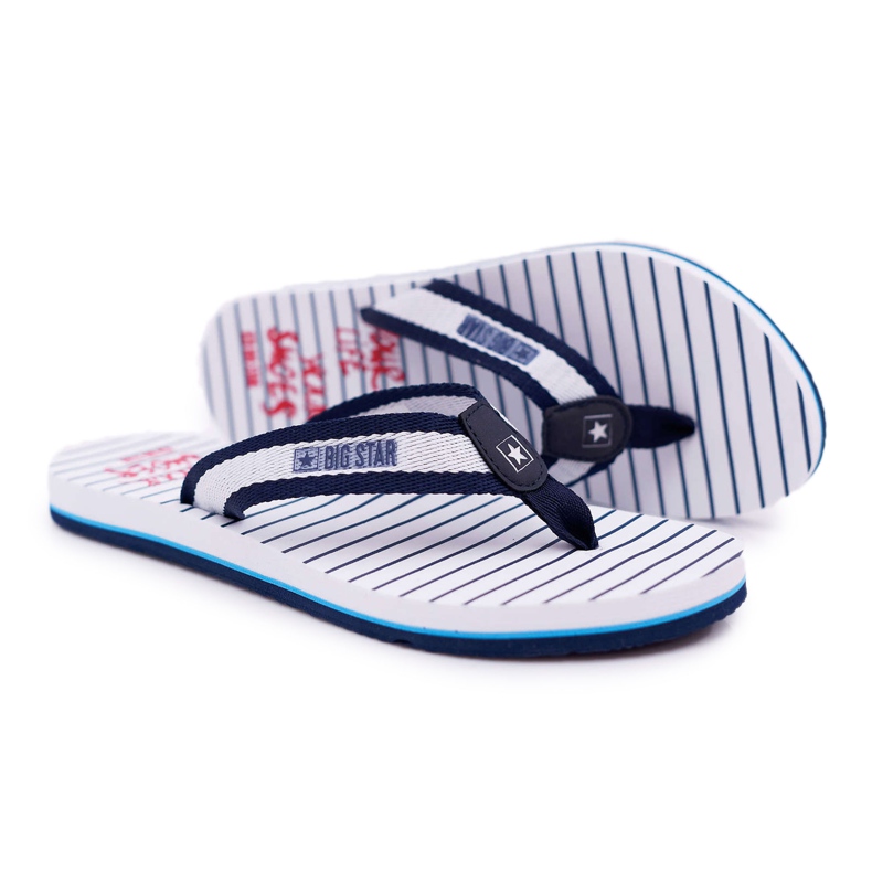 Pantofole da donna Infradito Big Star Navy Blue DD274A250 blu navy