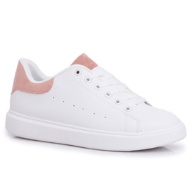 SEA Scarpe Sportive da Donna Bianche con Tacco Rosa Milly bianco