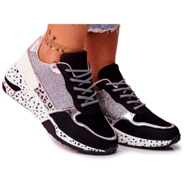 Scarpe sportive da donna con suola spessa nere Nokian nero
