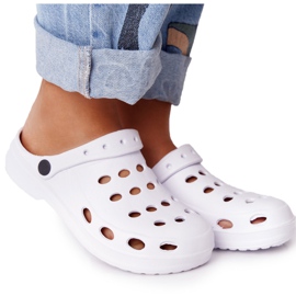 Flameshoes Pantofole in schiuma Eva bianca da donna