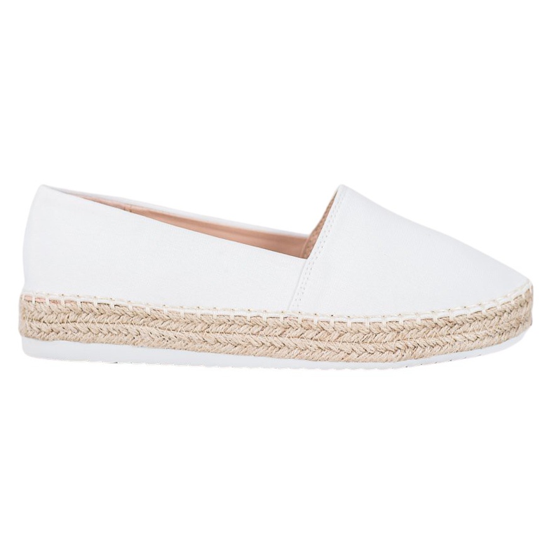 Small Swan Espadrillas in tessuto bianca