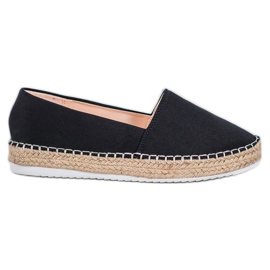 Small Swan Espadrillas in tessuto nero