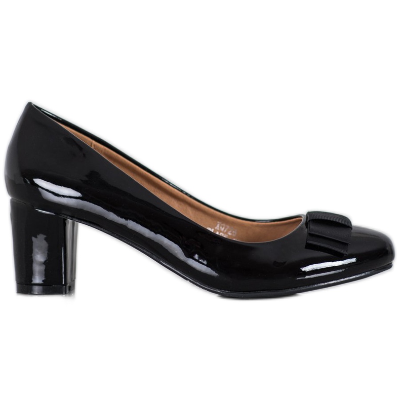 Weide Décolleté laccate nero
