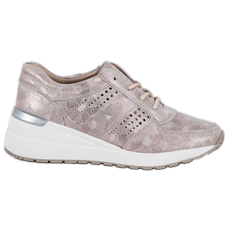 Filippo Sneakers con zeppa in pelle giallo
