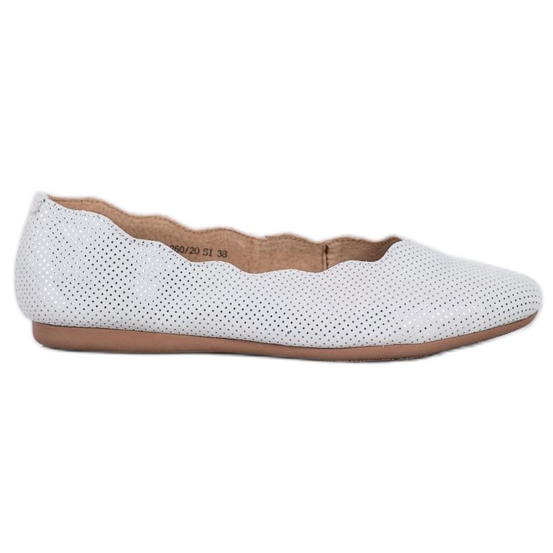 Filippo Eleganti ballerine in pelle grigio