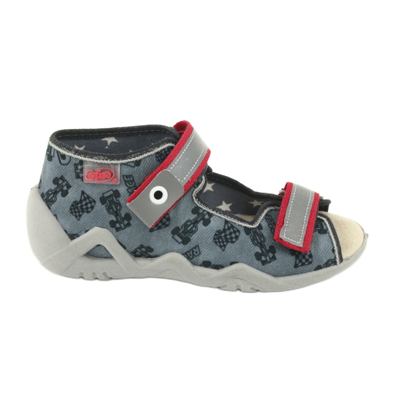 Scarpe da bambino gialle Befado 350P009 nero rosso grigio
