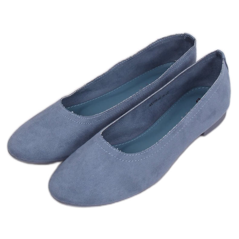 Blu NK17P Ballerine morbide blu da donna