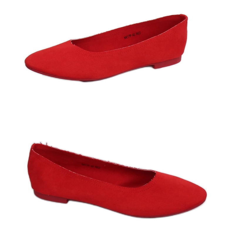 Morbide ballerine da donna rosse NK17P Red rosso