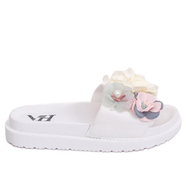Pantofole bianche con suola alta PT-109 White bianco