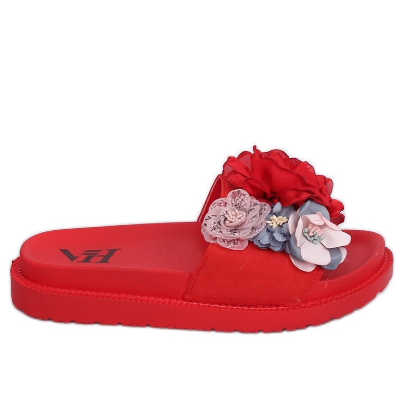 Pantofole rosse con suola alta PT-109 Red rosso multicolore