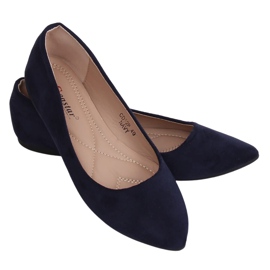 Ballerine con punta a mandorla blu navy CD52P Navy