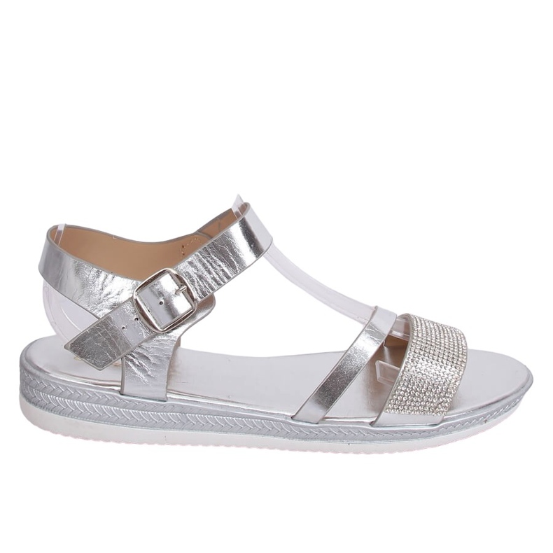 Sandali da donna argento D-118 Argento grigio