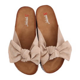 Pantofole da donna beige LK29P Beige