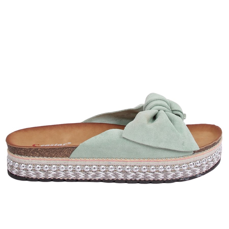 Pantofole da donna menta LK29P Verde