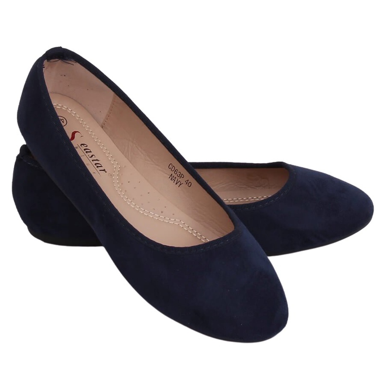 CD63P Ballerine blu navy lisce blu navy