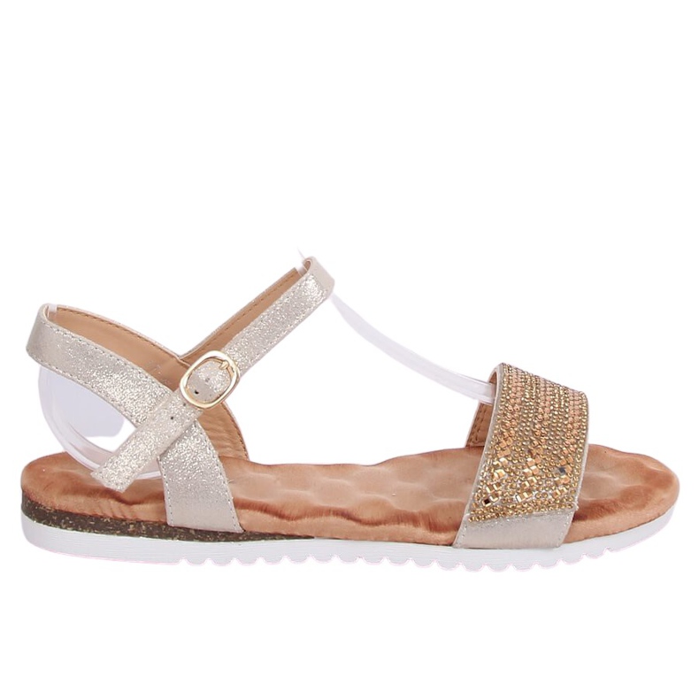 Sandali da donna dorati HT-69 Gold d'oro