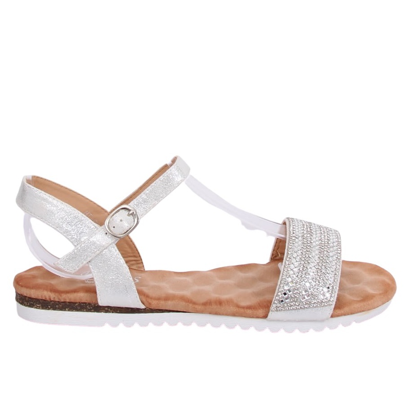 Sandali da donna argento HT-69 Argento grigio