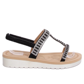 Sandali da donna neri HD-128 Black nero