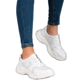 Filippo Sneakers classiche in pelle bianca