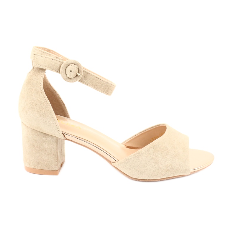Sandali casual con tacco alto VINCEZA marrone