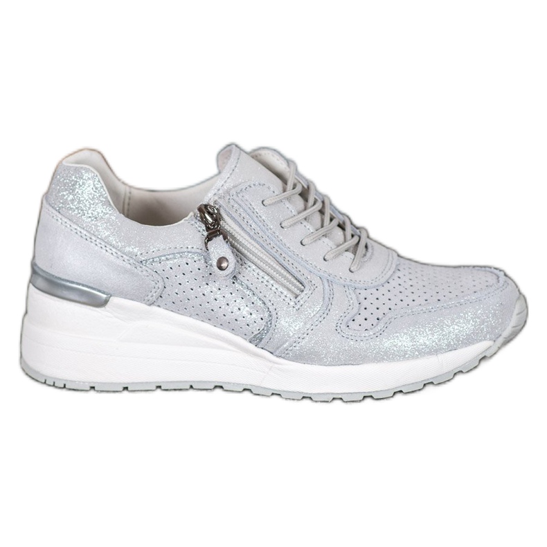 Filippo Sneakers Argento Con Glitter grigio