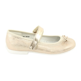 Ballerine dorate con fiocco American Club GC03 / 20 d'oro