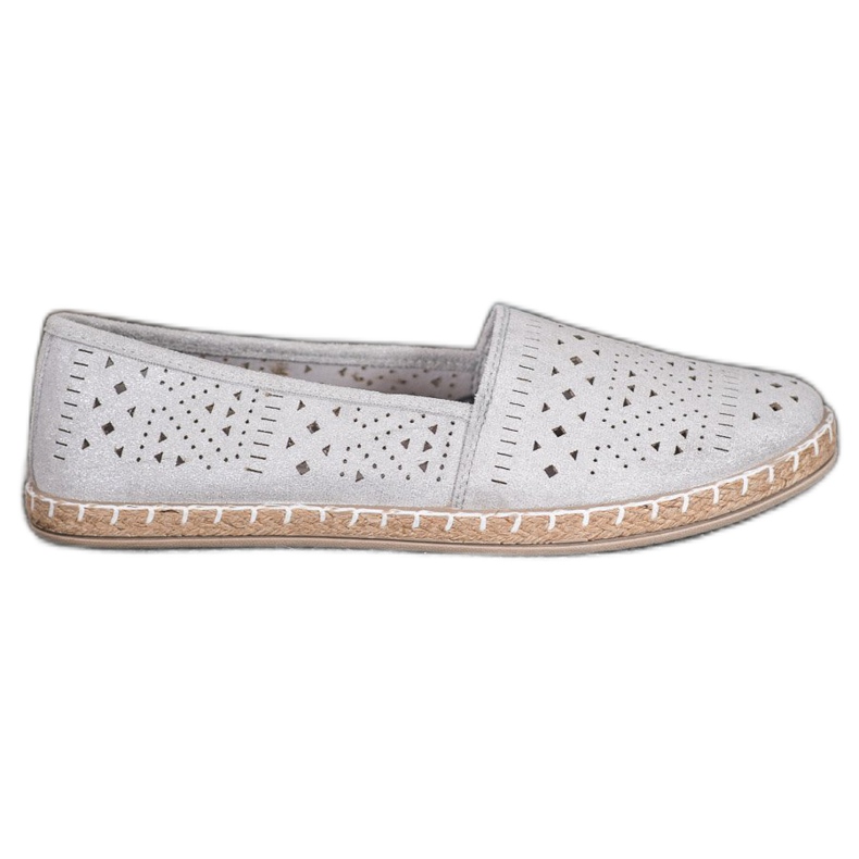MCKEYLOR Espadrillas azteche con motivi aztechi marrone grigio