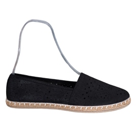 MCKEYLOR Espadrillas azteche con motivi aztechi nero