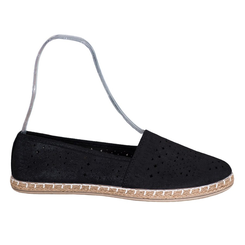 MCKEYLOR Espadrillas azteche con motivi aztechi nero