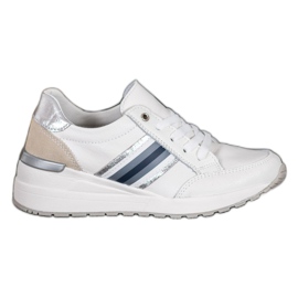 Filippo Scarpe sportive in pelle bianca