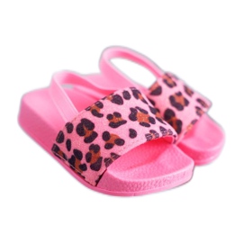 FRROCK Pantofole da bambina per bambina Brocade Leopard Pink Rimia rosa