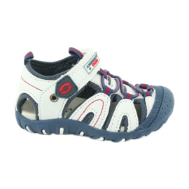 Sandali con velcro per bambino American Club DR08 / 20 bianco rosso blu