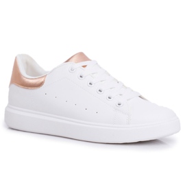 SEA Scarpe Sportive da Donna Bianche con Tacco Champagne Milly bianco rosa