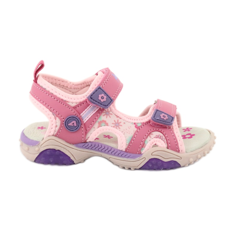 American Club American HL17/19 Sandali da ragazza rosa-viola
