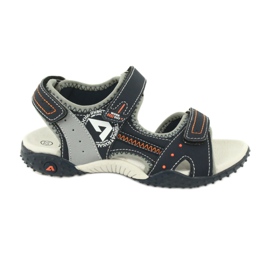 Sandals Sports Sports Leather Insert American Club RL19/19 Navy/Grey arancia
