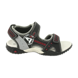 Sandali sportivi da bambino American Club RL19/19, colore nero/grigio