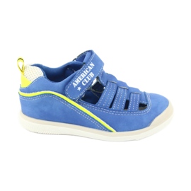 American Club Boys sandals in pelle inserisci gc12/20 blu