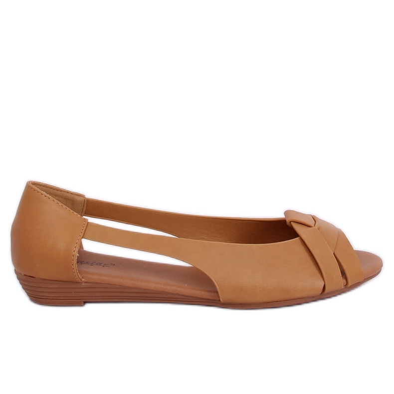 Ballerina ritagliata cammello CC221P Camel marrone