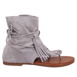 Infradito grigie con tomaia SL1010P Grey grigio
