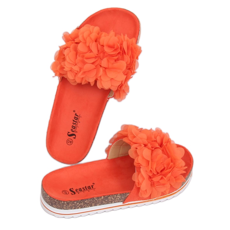 Pantofole Flower Power arancione BG47P Orange Ii Quality arancia
