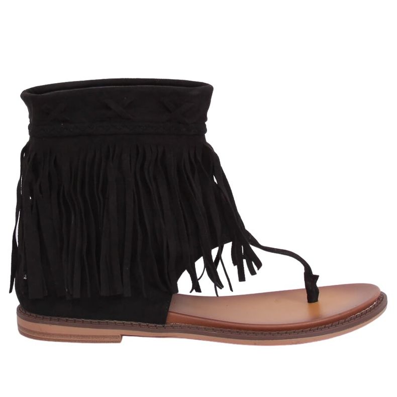 Infradito nere con tomaia NS129P Black nero