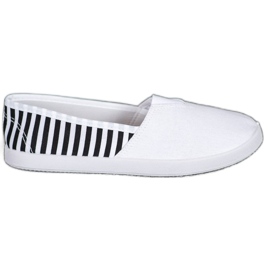 SHELOVET Slipons Bianchi Con Righe bianco