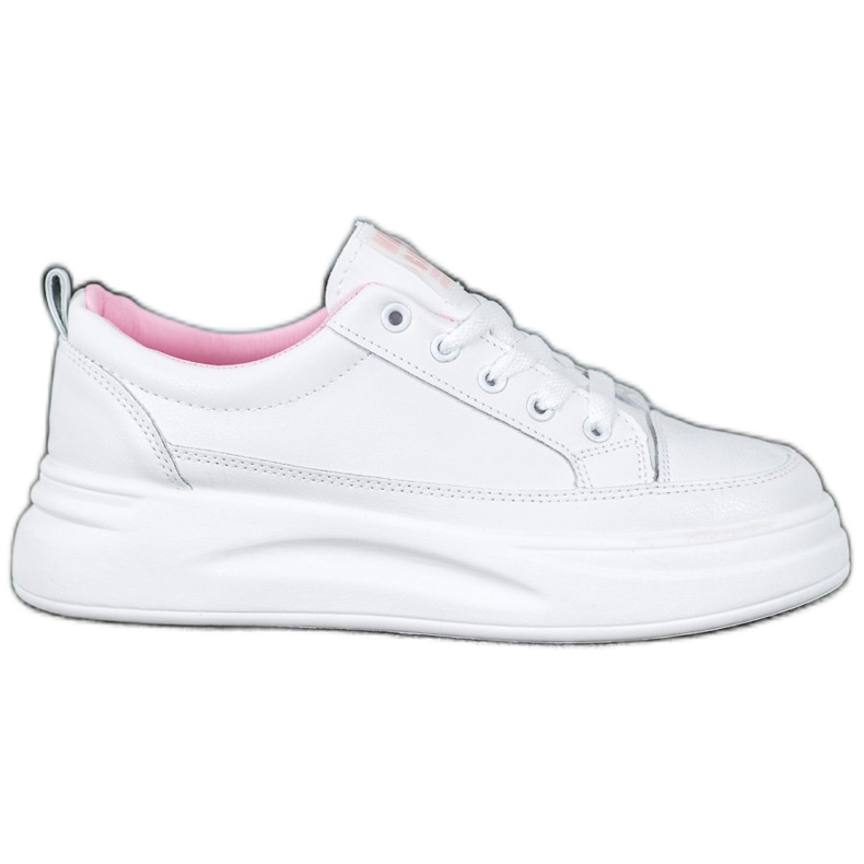 SHELOVET Scarpe da ginnastica sulla piattaforma per ragazze carine bianca