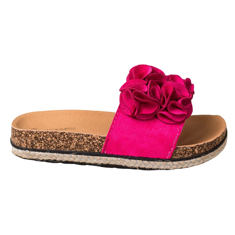 Ciabatte Comode Con Fiori VINCEZA rosa