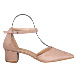 Small Swan Pompe alla moda marrone