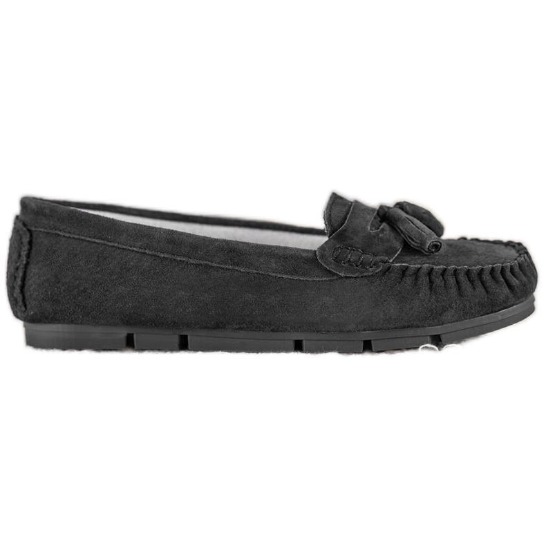 Comodi mocassini VINCEZA in pelle nero