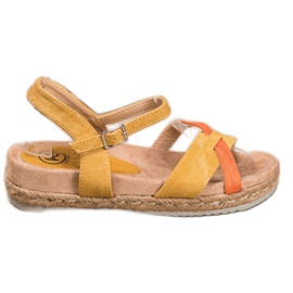 Kylie Sandali espadrillas giallo