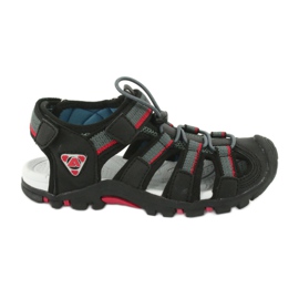 American Club Sandali da bambino con inserto in schiuma American DR01/20 nero/grigio