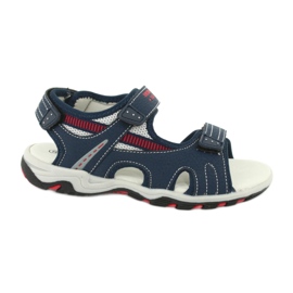 American Club Boys sandals in pelle inserto in pelle rl30/20 blu navy