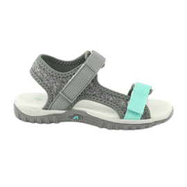 Sandali American Club RL24/20 grigi con inserto in pelle grigio